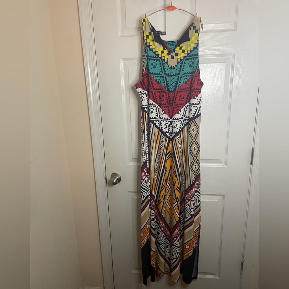 Colorfully Sleevless Maxi Dress (MT Collection)